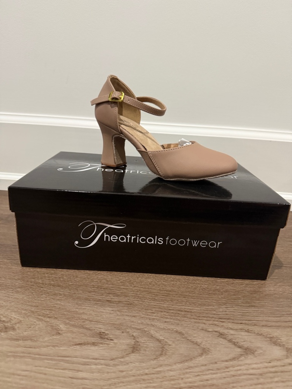Children’s Suntan Ankle-Strap Character Dance Heel - Discount Dance